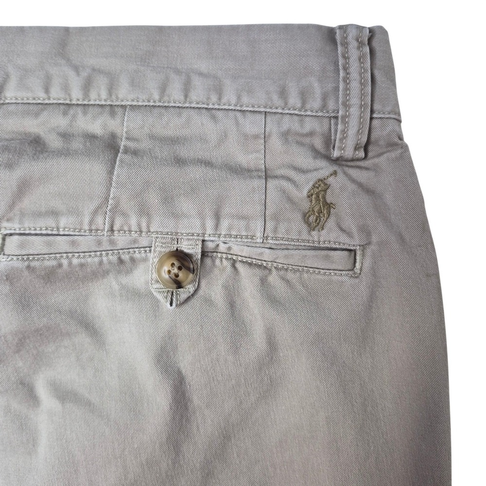 Polo Ralph Lauren Chino Pants Mens 32x32(30) Tan Stretch Straight Fit Twill Pony